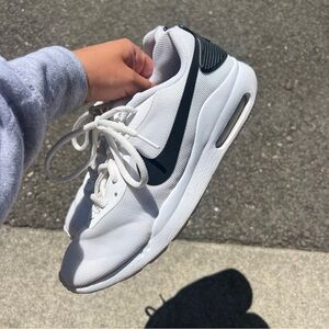 Nike Women's Thea White and Black Sneakers